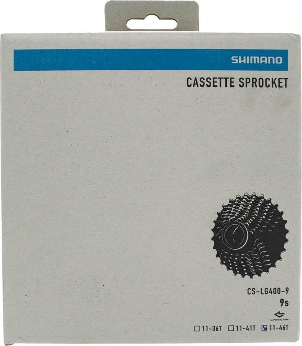 Shimano Κασετα Shimano Cues CS-LG400, 9-ταχ, 11-46, Linkglide, γραφίτης