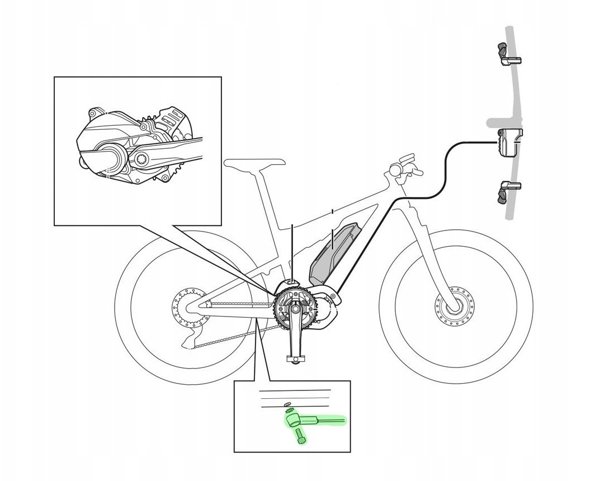 Shimano SM-DUE10 Steps speed sensor, 540 mm