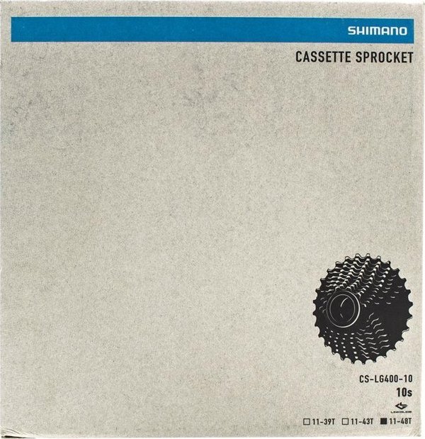 Κασετα Shimano Cues CS-LG400, 10-ταχυτήτων, 11-48, Linkglide, γραφίτης