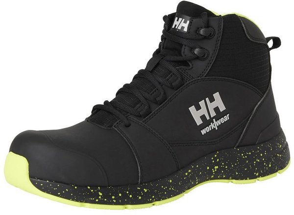 Παπούτσια HELLY HANSEN Barcode MXR Mid S3S, μαύρο/κίτρινο 42