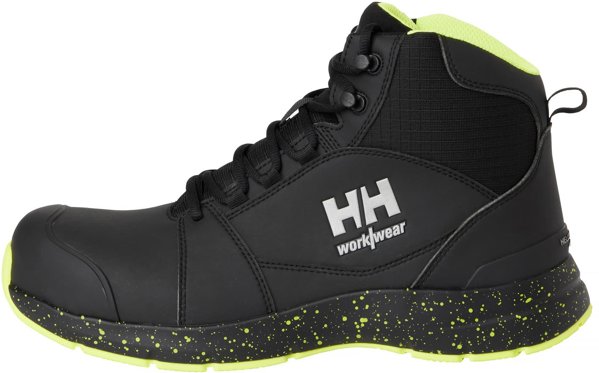 Παπούτσια HELLY HANSEN Barcode MXR Mid S3S, μαύρο/κίτρινο 47