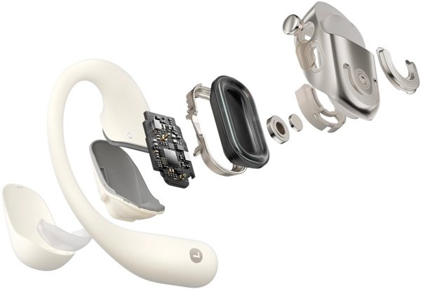 SHOKZ OpenFit 2 ασύρματα ακουστικά ψείρες, μπεζ