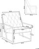 Πολυθρόνα Shumee Blue βελούδινη HARSTAD 8700812 4251682220491