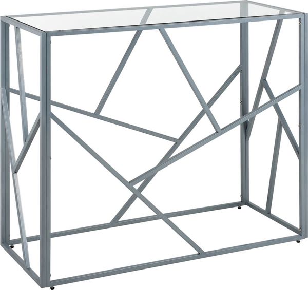 Shumee Silver γυάλινη κονσόλα ORLAND 8700851 4251682219419