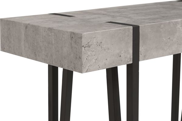 Κονσόλα με εφέ Shumee Concrete με μαύρο ADENA 8700843 4251682220521