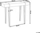 Κονσόλα με εφέ Shumee Concrete με μαύρο ADENA 8700843 4251682220521