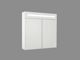 Shumee Ντουλάπι μπάνιου επιτοίχιο με καθρέφτη LED 60 x 60 cm λευκό JARAMILLO 8701049 4251682244480