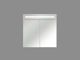 Shumee Ντουλάπι μπάνιου επιτοίχιο με καθρέφτη LED 60 x 60 cm λευκό JARAMILLO 8701049 4251682244480