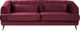 Shumee 3θέσιος καναπές βελούδο, μπορντό, SLETTA 9476498 4251682251570