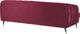Shumee 3θέσιος καναπές βελούδο, μπορντό, SLETTA 9476498 4251682251570