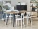 Shumee Σετ 4 καρέκλες τραπεζαρίας λευκό VIESTE 8863506 4251682266932