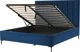 Κρεβάτι Shumee Velvet με αποθηκευτικό χώρο 180 x 200 cm μπλε SEZANNE 8700876 4251682259842
