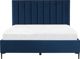 Κρεβάτι Shumee Velvet με αποθηκευτικό χώρο 180 x 200 cm μπλε SEZANNE 8700876 4251682259842