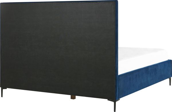 Κρεβάτι Shumee Velvet με αποθηκευτικό χώρο 180 x 200 cm μπλε SEZANNE 8700876 4251682259842