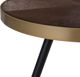 Shumee Brown και χρυσό βοηθητικό τραπέζι RAMONA 8796378 4260602379089