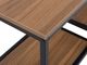 Κονσόλα Εισόδου Shumee Belmont 120cm, από MDF σε Σκούρο Ξύλο και Μαύρο Χρώμα