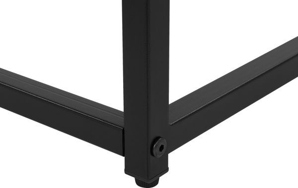 Κονσόλα Εισόδου Shumee Belmont 120cm, από MDF σε Σκούρο Ξύλο και Μαύρο Χρώμα