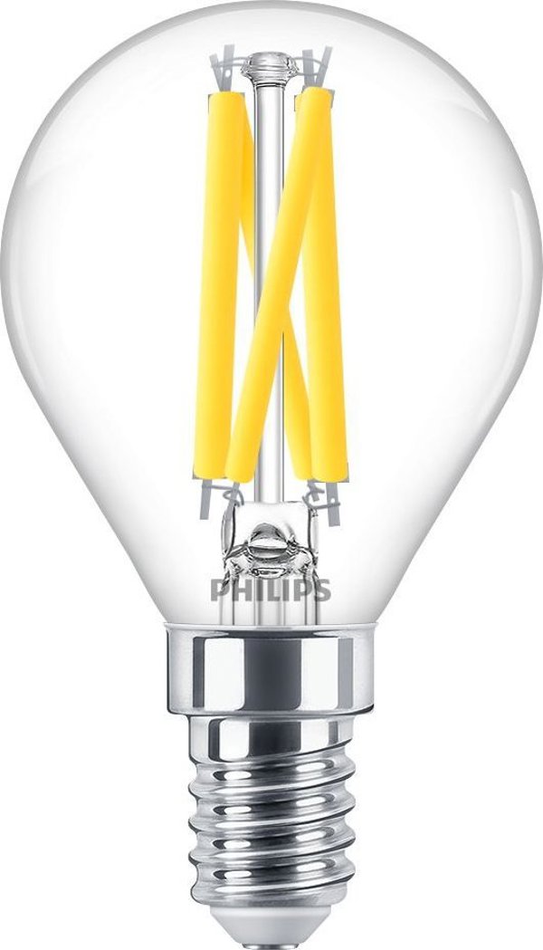 Signify Philips LED classic WarmGlow Lampe 60W E14 Tropf klar dimmbar