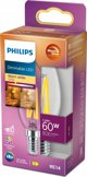 Signify Philips LED classic WarmGlow Lampe 60W E14 Tropf klar dimmbar