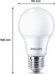 Signify Philips LED κλασική λάμπα 60W E27 θερμό λευκό 806lm ματ 3 τεμ
