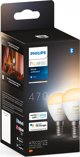 Signify Philips Hue White Amb. E14 Λάμπα Σταγόνα Διπλή Συσκευασία 2x470lm