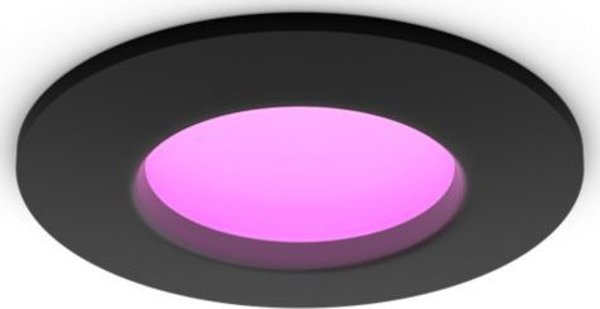 Signify Philips Hue White & Col. Amb. Slim Recessed 90mm μαύρο