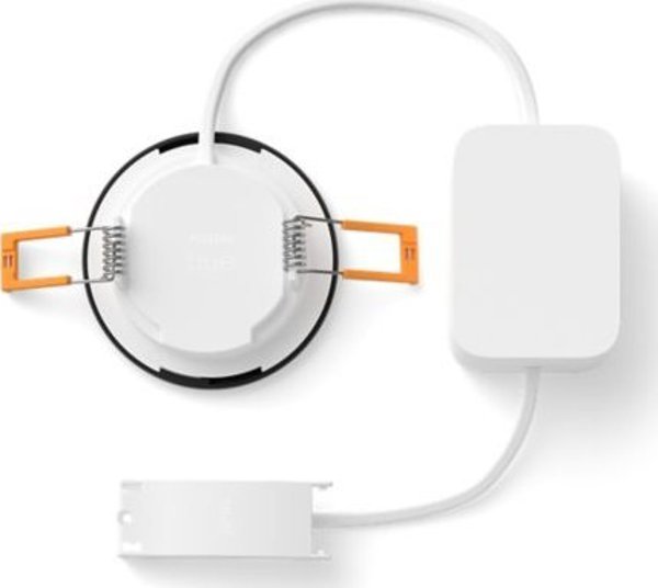 Signify Philips Hue White & Col. Amb. Slim Recessed 90mm μαύρο