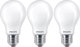 Signify Philips LED classic Lampe 60W E27 Warmweiß 806lm matt 3er P