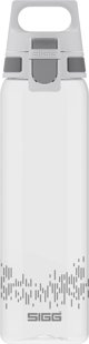 SIGG SIGG drinking bottle Total Clear One MyPlanet "Anthracite" 0.75L (transparent/grey, one-hand closure ONE)