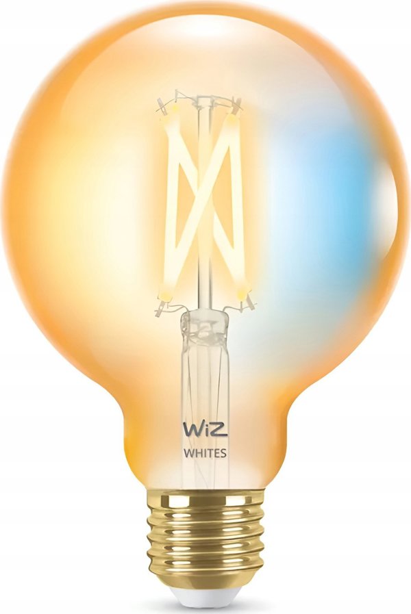 Signify WiZ Filament 50W E27 Σφαιρική μορφή G95 Κεχριμπάρι Μονό πακέτο.