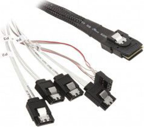 SilverStone SFF 8087 - SATA x4, 0,5 m, Λευκό (SST-CPS03) 834769 4710007221891