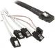 SilverStone SFF 8087 - SATA x4, 0,5 m, Λευκό (SST-CPS03) 834769 4710007221891