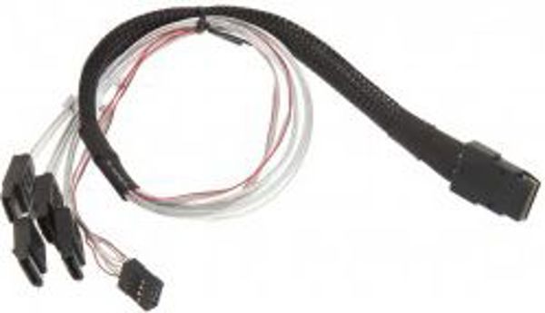 SilverStone SFF 8087 - SATA x4, 0,5 m, Λευκό (SST-CPS03) 834769 4710007221891