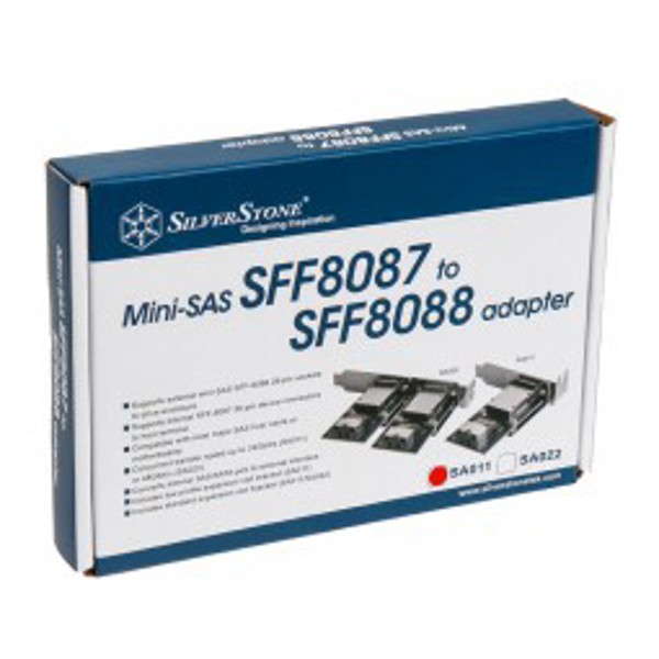 SilverStone SFF 8087 - SFF-8088, Ασημί (SST-SA011)
