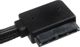 SilverStone SATA - SATA Slimline + Molex, 0.5m, Μαύρο (SSTCP10)