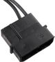 SilverStone SATA - SATA Slimline + Molex, 0.5m, Μαύρο (SSTCP10)