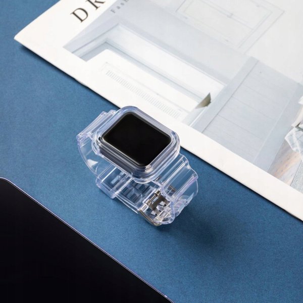 Hurtel Σετ Λουράκι Σιλικόνης, Βραχιόλι και Θήκη Strap Light για Apple Watch 44mm - Κίτρινο