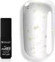 Silcare SILCARE_Flexy She's Gold Top Coat παρασκεύασμα για νύχια με χρυσές νιφάδες 4,5 g