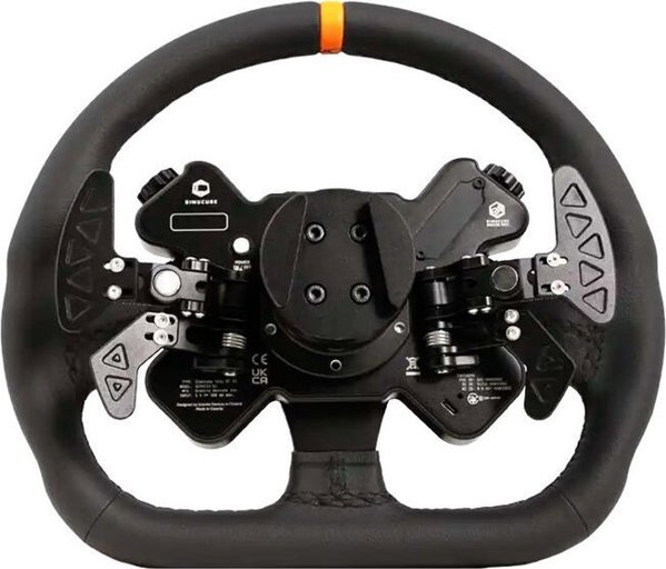 Ασύρματο τιμόνι Simucube Valo GT-23 (32 cm) - Δέρμα, μαύρο