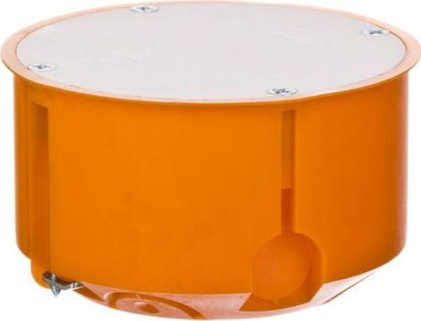 Simet Κουτί Γυψοσανίδας P80F Φ80mm με Βιδωτό Καπάκι, Πορτοκαλί, Σετ 10τμχ.