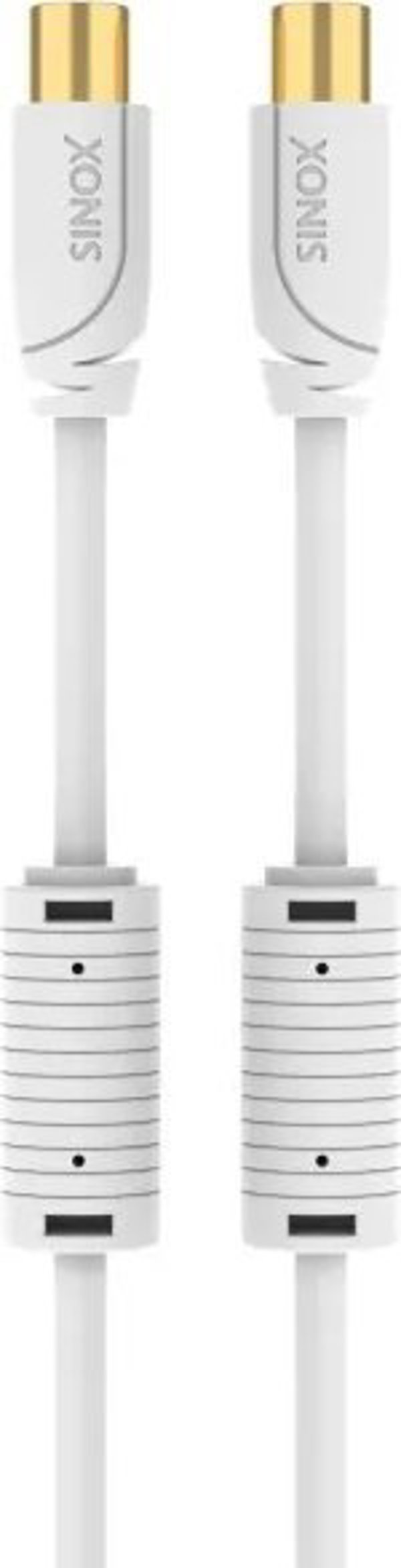 Καλώδιο Κεραίας Sinox PRO, 10μ, Λευκό, Εγκεκριμένο από YouSee & Stofa