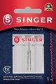 Singer Βελόνα Ραπτομηχανής Διπλή Stretch, Διακοσμητική, 4.0mm 80/12, 1 Τεμάχιο