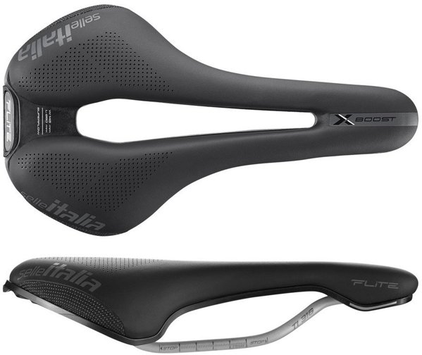 Σέλα SELLE ITALIA FLITE BOOST X-CROSS TI316 SUPERFLOW L (id match L3), 208g, Μαύρο (NEW 2025)