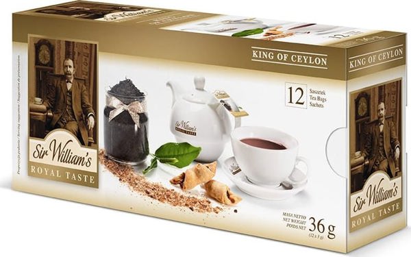 Sir Williams Herbata Royal Taste King of Ceylon 12 torebek