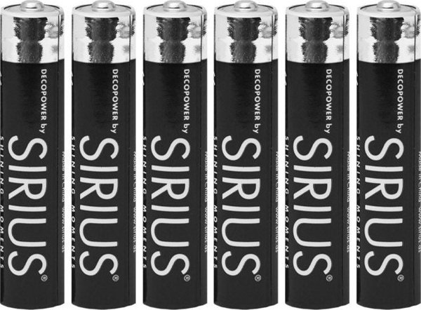 Sirius DecoPower Μπαταρίες AAAA Αλκαλικές - 6 Τεμάχια