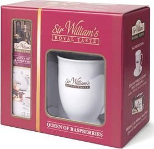 Sir Williams Zestaw porcelanowy do zaparzania Sir William`s Royal Taste Queen of Raspberries 48g
