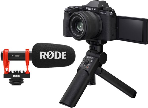 Φωτογραφική μηχανή FUJIFILM X-S20 + XC15-45mm Kit WWI Μαύρο + Vlogger KIT