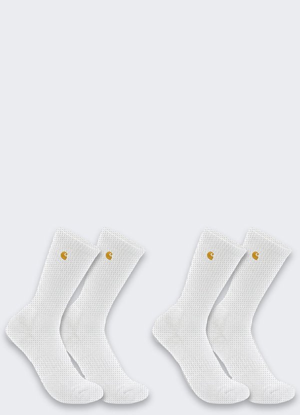 Skarpety Carhartt Midweight Crew 2 Pack White