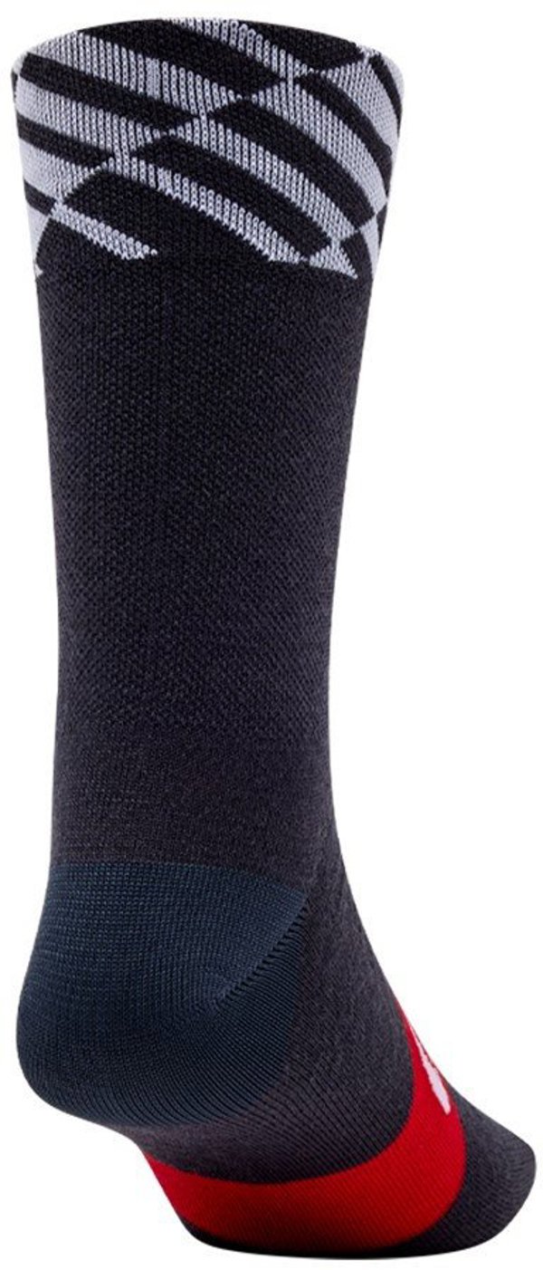 Skarpety GIRO SEASONAL MERINO red/white charcoal roz. XL (46-48) (NEW 2025)