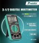 Ψηφιακός πολύμετρος, TRMS, 1000/750 V AC/DC, 10A, 200MOm, 200uF, με λειτουργίες δοκιμής διόδου, τρανζίστορ, κυκλώματος, Pro'sKit